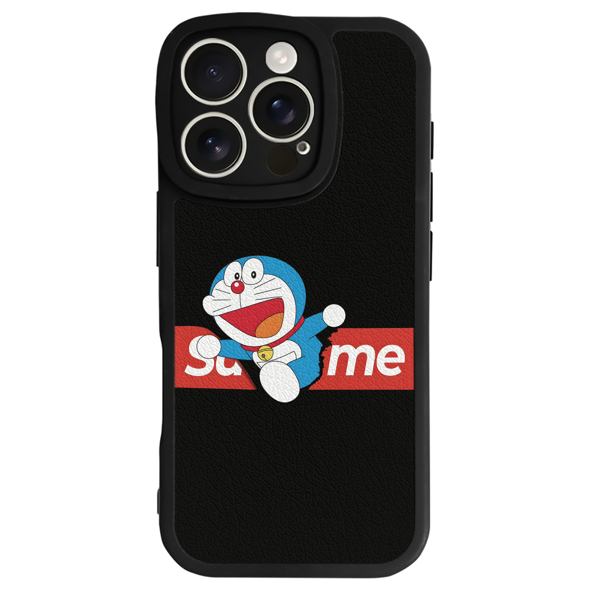 （画像用） ドラえもん Doraemon 【iPhone 16シリーズ対応】シリコンスマホケース（レザー調） 材質：シリコン